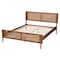Baxton Studio Gardwin Mid-Century Modern Ash Walnut Finished Wood King Size Platform Bed 235-12778-ZORO - alternate 5